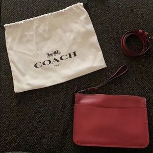 Coach Red Wristlet & Crossbody Bag